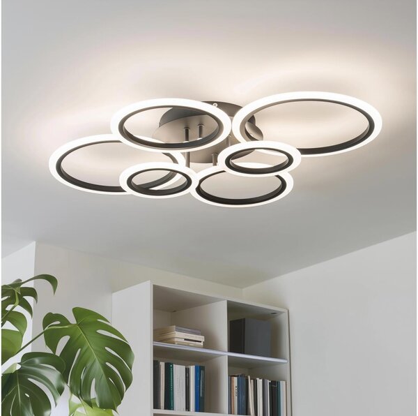 Brilagi - LED Stmievateľný prisadený luster ORBITS LED/85W/230V 3000-6500K čierna + DO