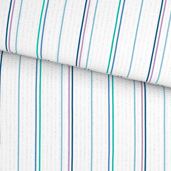 POSTEĽNÁ BIELIZEŇ, seersucker, viacfarebná, 140/200 cm Esposa - Obliečky & plachty