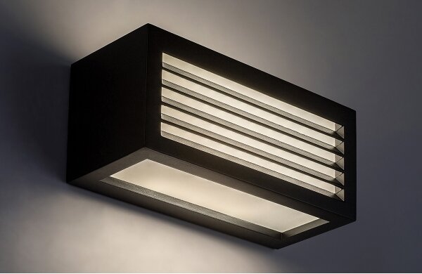 Rabalux 77100 - LED Vonkajšie nástenné svietidlo LUBLIN LED/10W/230V IP54 čierna