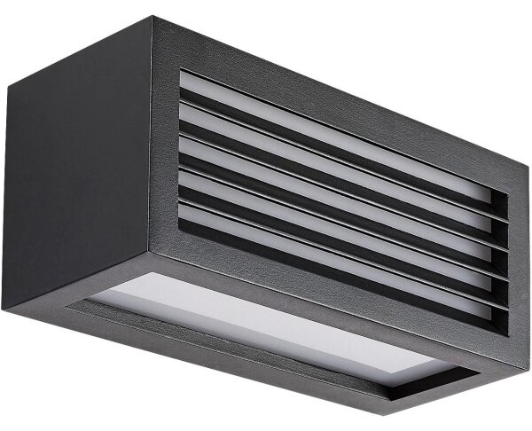 Rabalux 77100 - LED Vonkajšie nástenné svietidlo LUBLIN LED/10W/230V IP54 čierna