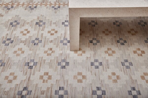 Diamond Carpets India , Ručne viazaný kusový koberec Sultan DESP P87 Ivory White Gold, 80x150, béžová, viacfarebná, chodba / predsieň