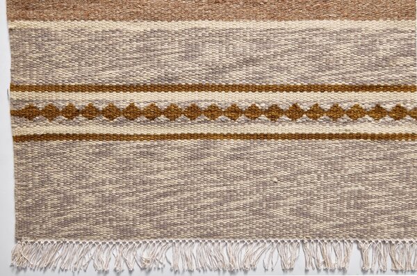Diamond Carpets India , Ručne viazaný kusový koberec Wild West DESP HL62 Natural Brown, 80x150, hnedá, chodba / predsieň