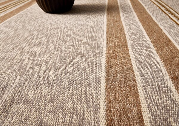 Diamond Carpets India , Ručne viazaný kusový koberec Wild West DESP HL62 Natural Brown, 80x150, hnedá, chodba / predsieň