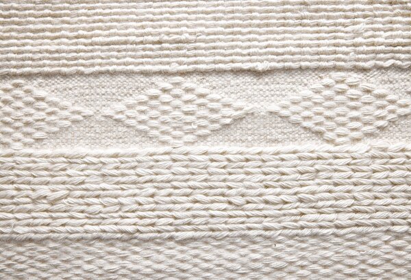 Diamond Carpets India , Ručne viazaný kusový koberec Winter DESP P88 Mohair White, 80x150, biela, obývacia izba