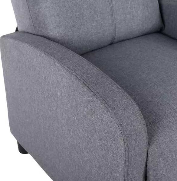LuxuryForm DESIGN Televízne kreslo RUFO s polohovaním - šedé