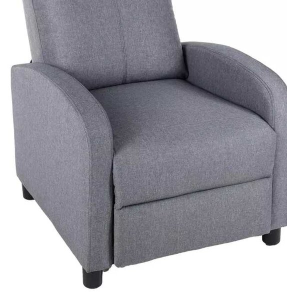 LuxuryForm DESIGN Televízne kreslo RUFO s polohovaním - šedé