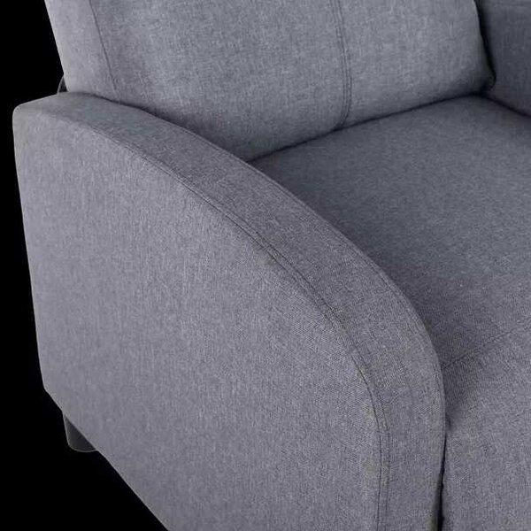 LuxuryForm DESIGN Televízne kreslo RUFO s polohovaním - šedé