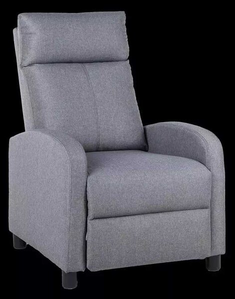 LuxuryForm DESIGN Televízne kreslo RUFO s polohovaním - šedé