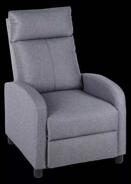 LuxuryForm DESIGN Televízne kreslo RUFO s polohovaním - šedé