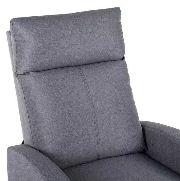 LuxuryForm DESIGN Televízne kreslo RUFO s polohovaním - šedé