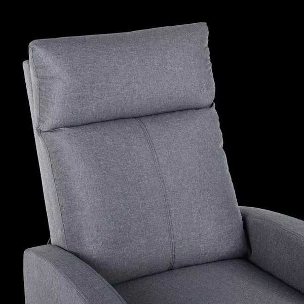 LuxuryForm DESIGN Televízne kreslo RUFO s polohovaním - šedé