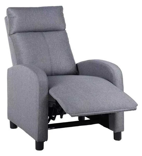LuxuryForm DESIGN Televízne kreslo RUFO s polohovaním - šedé