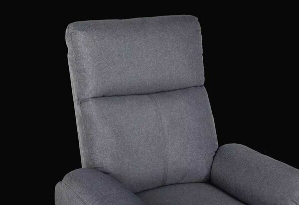 LuxuryForm DESIGN Televízne kreslo CARLOS s polohovaním - šedé