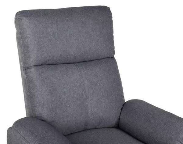 LuxuryForm DESIGN Televízne kreslo CARLOS s polohovaním - šedé