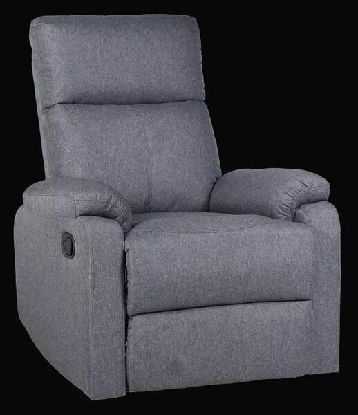 LuxuryForm DESIGN Televízne kreslo CARLOS s polohovaním - šedé