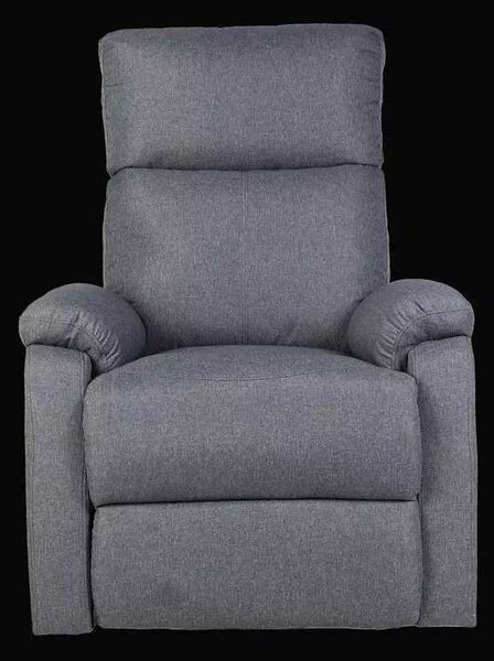 LuxuryForm DESIGN Televízne kreslo CARLOS s polohovaním - šedé