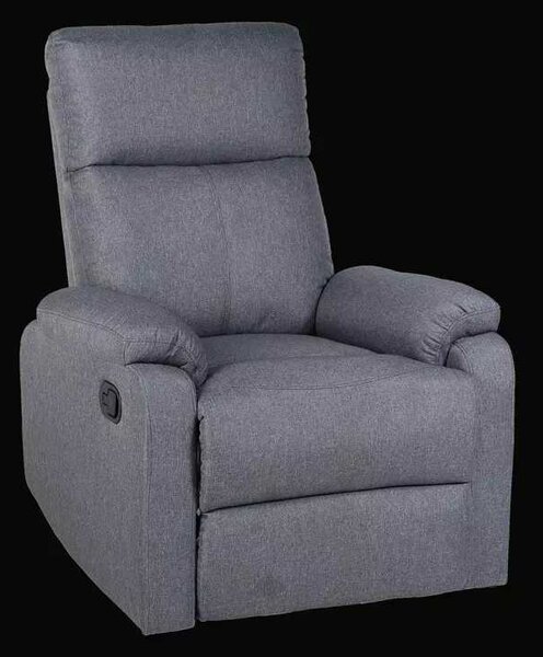 LuxuryForm DESIGN Televízne kreslo CARLOS s polohovaním - šedé