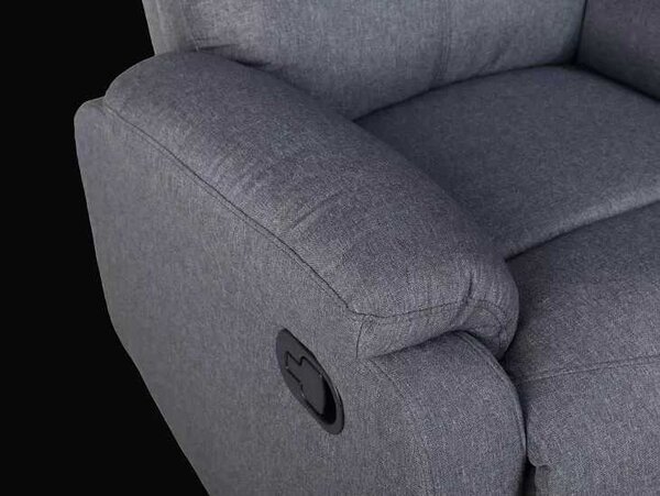 LuxuryForm DESIGN Televízne kreslo CARLOS s polohovaním - šedé