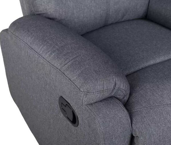 LuxuryForm DESIGN Televízne kreslo CARLOS s polohovaním - šedé