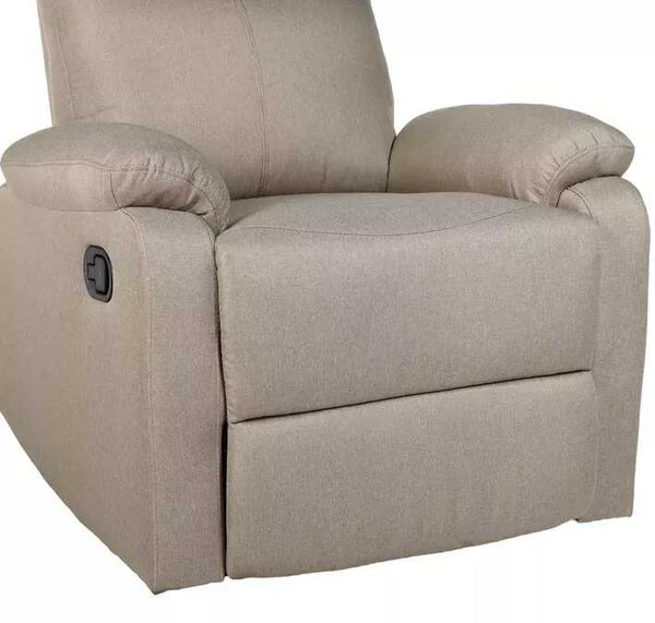 LuxuryForm DESIGN Televízne kreslo CARLOS s polohovaním - béžové