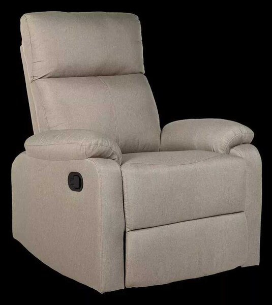 LuxuryForm DESIGN Televízne kreslo CARLOS s polohovaním - béžové