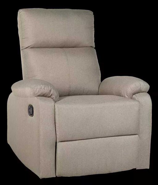 LuxuryForm DESIGN Televízne kreslo CARLOS s polohovaním - béžové