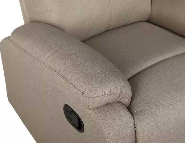 LuxuryForm DESIGN Televízne kreslo CARLOS s polohovaním - béžové