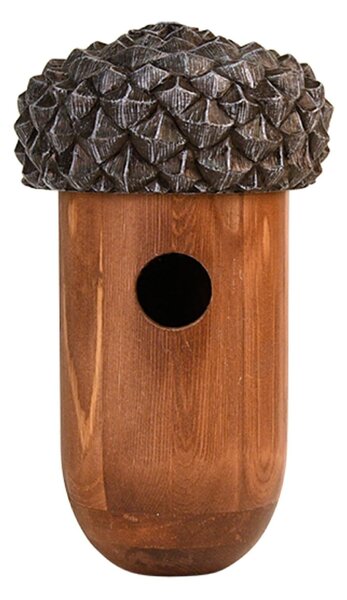 Vtáčia búdka Wooden, 25,5x14 cm, drevo, hnedá