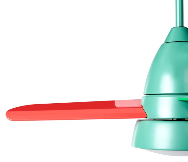 Stropný ventilátor so svetlom viacfarebný syntetický materiál železný s diaľkovým ovládaním moderná škandinávska obývačka