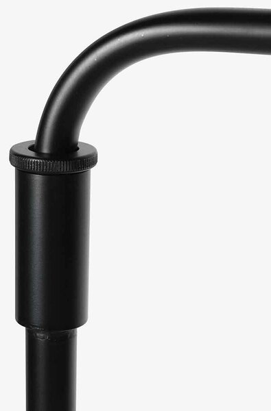 Stojacia lampa Bloeba, čierna/hnedá, výška 165 cm, korok, Hnedá / hrdzavá, Obývacia izba / jedáleň, kov, Moderný, Stojaca lampa