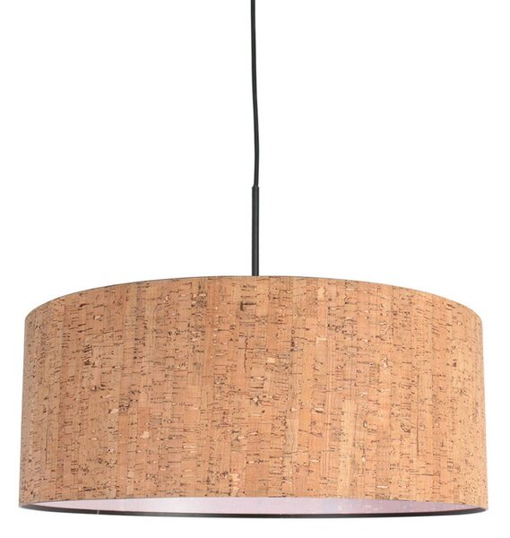 Závesné svietidlo Sparkled Light, hnedá, Ø 50 cm, korok, Hnedá / hrdzavá, Obývacia izba / jedáleň, kov, Moderný, Závesné svietidlo