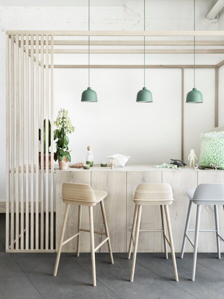 Muuto Závesná lampa Grain, dusty green GRAPEN2103