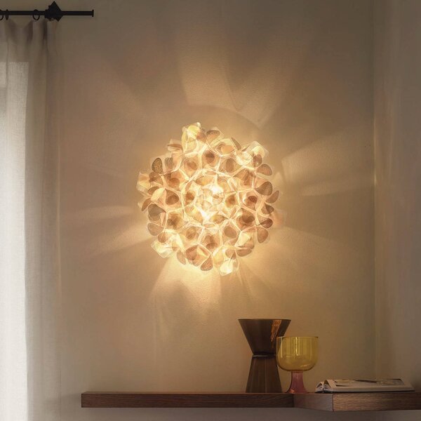 Slamp Clizia Mama Non nástenné svietidlo zlaté Ø53cm, Mosadz / zlato, Obývacia izba / jedáleň, Plast, Dizajn, Nástenné svietidlo