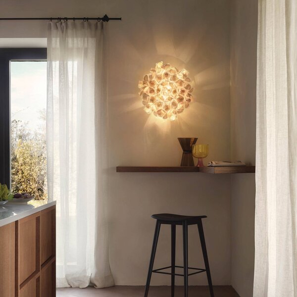 Slamp Clizia Mama Non nástenné svietidlo zlaté Ø53cm, Mosadz / zlato, Obývacia izba / jedáleň, Plast, Dizajn, Nástenné svietidlo