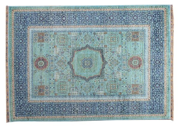 Luxusný dizajnový ručne tkaný koberec Mamluk Tyrkys 1,70 x 2,44 m