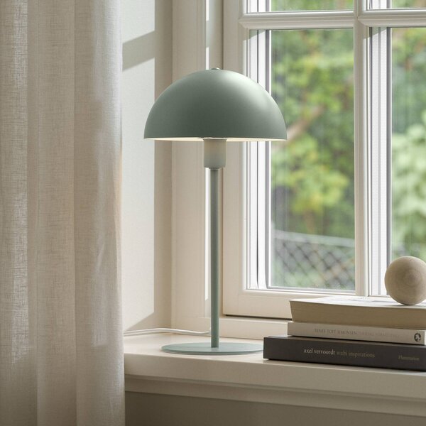 Nordlux Stolová lampa Ellen 20, prachovo zelená, kov, pätica E14, Zelená, Obývacia izba / jedáleň, kov, Škandinávsky, Stojacie svietidlo