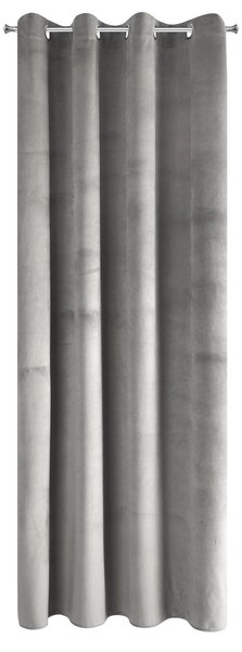 ZATEMŇOVACÍ ZÁVES NA KRÚŽKOCH PIERRE 140X250 CM STRIEBORNÁ
