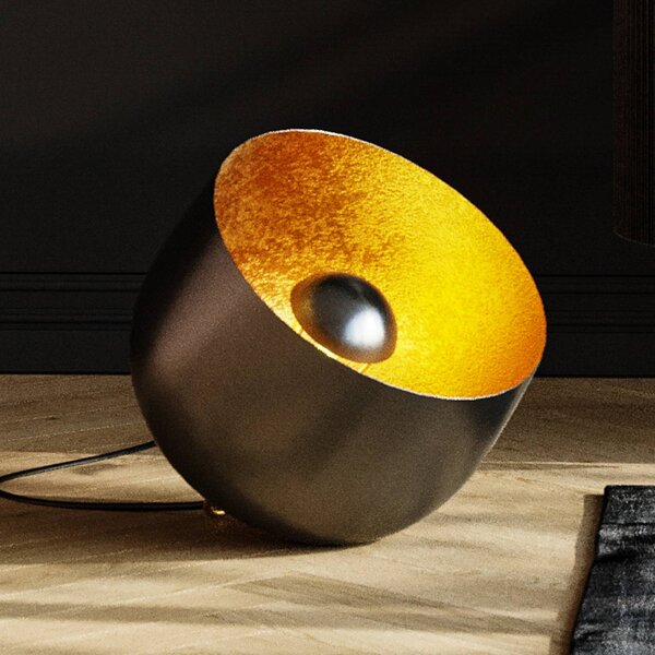 Stojacia lampa KARE Apollon, čierna, Ø 35 cm, Čierna, Obývacia izba / jedáleň, kov, Dizajn