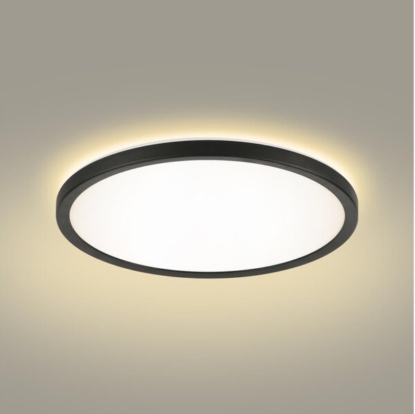 Brilagi - LED Kúpeľňové svietidlo ULTRA SLIM LED/18W/230V pr. 30 cm čierna IP54
