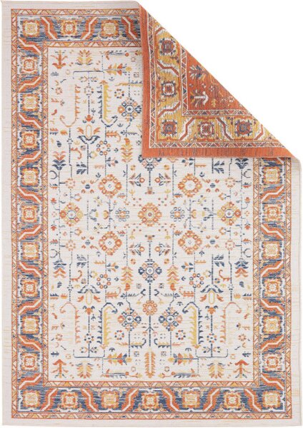 Šnúrkový obojstranný koberec ECHO FLORAL Ivory