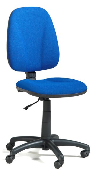 Kancelárska stolička s vysokou opierkou chrbta DOVER, modrá / čierna