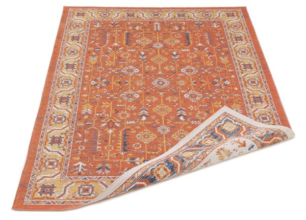 Šnúrkový obojstranný koberec ECHO FLORAL Ivory