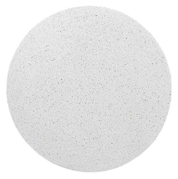 Okrúhly konferenčný stolík Sintro 54 cm - biele terrazzo