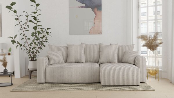 Rohová sedacia súprava CHENOA - béžová