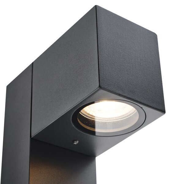 Vonkajšia lampa čierna so zemným hrotom a káblovou priechodkou 65 cm vrátane zásuvky IP44 - Baleno