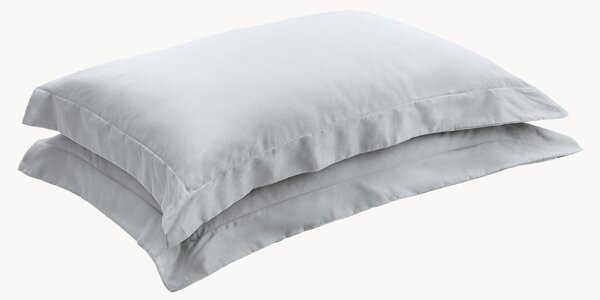 Obliečky na vankúše z bavlneného saténu Pearl Grey, 2 ks