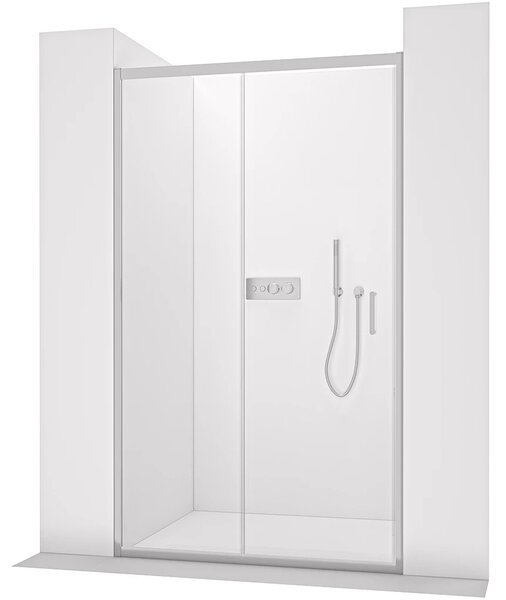 CERANO - Sprchové posuvné dvere Orlano L/P - 5 mm - chróm, transparentné sklo - 80x195 cm