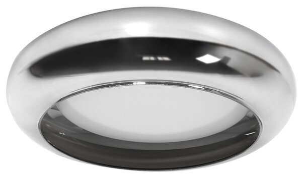 Stropná LED lampa strieborná sklo okrúhle tienidlo kovová základňa so stmievačom retro štýl obývacia izba