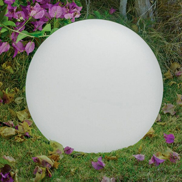 Newgarden Guľa na podlahové osvetlenie Buly, Ø 30 cm, Biela / opálová, Plast, Moderný, Guľa