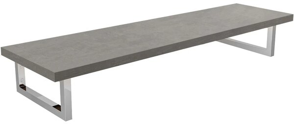 CERANO - Doska pod umývadlo Navira Pro + 2 konzoly pod dosku - betónovo šedá - 120x46x3, 6 cm